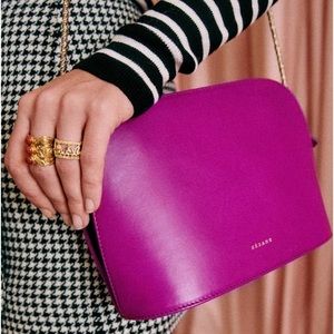 Sézane Víctor Bag Smooth Magneta Pink